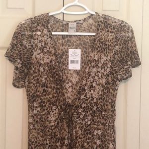 Leopard sheer cover-up, Kohl’s